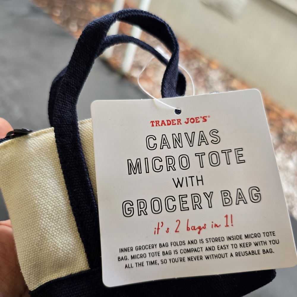 Trader Joe's Canvas Micro Tote